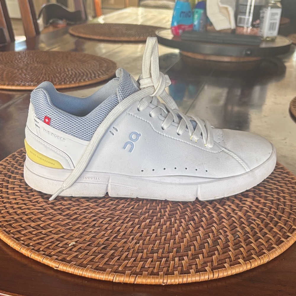 On Running Sneakers in White and Yellow